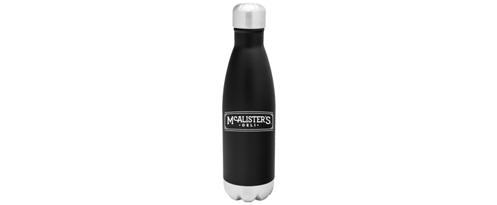 MC 17 oz Stainless Bottle, Black