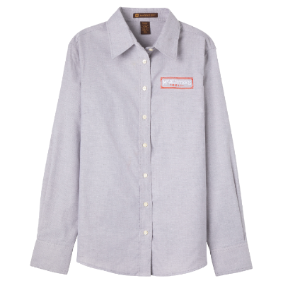 MC Ladies' LS Twill Shirt - Oxford Grey