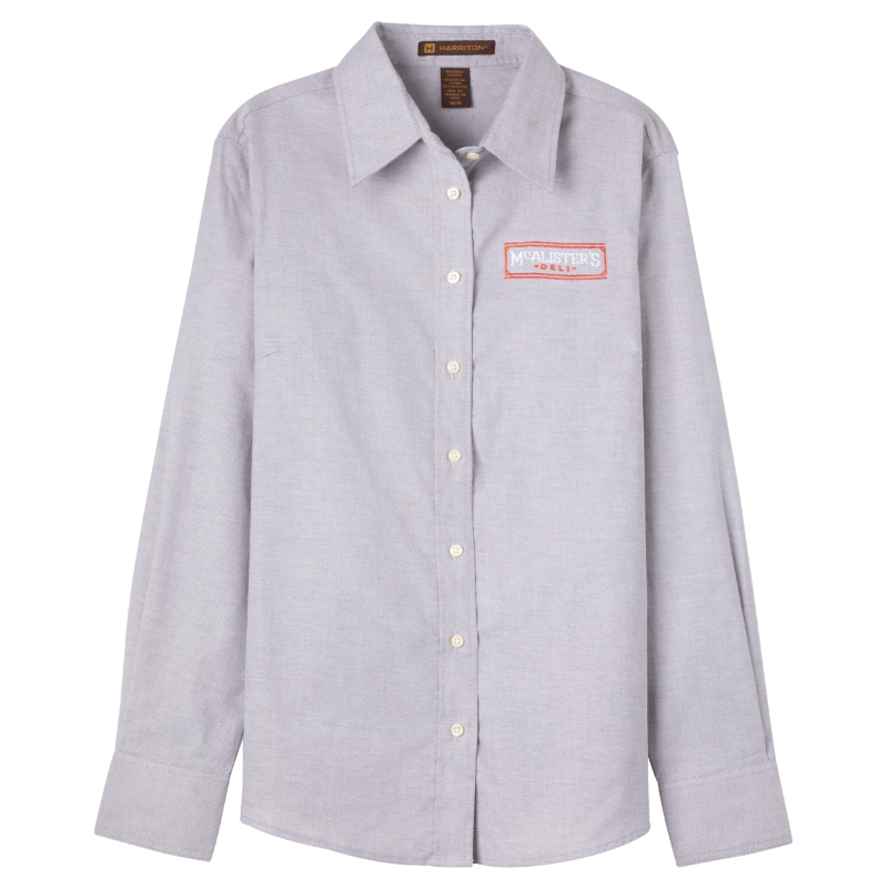 MC Ladies' LS Twill Shirt - Oxford Grey